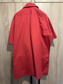 Košile s krátkým rukávem červeno-růžová - 2