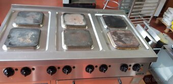 Sporák elektrický 6x hořák s troubou NAYATI, 22kW - 2
