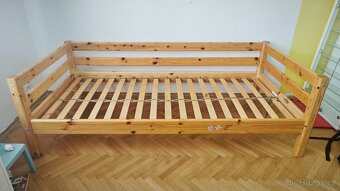 Dětská vysoká postel Flexa z masivní borovice 90x200 - 2