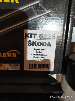 Prodám příčníky na Škoda Superb limuzína - 2
