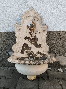 Starožitná litinová výlevka, umyvadlo - 2
