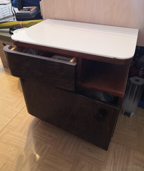 Retro noční stolky L+P + botníček (skříňka) - 2