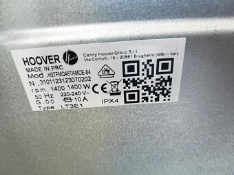 Pračka Hoover 8Kg wifi - 2