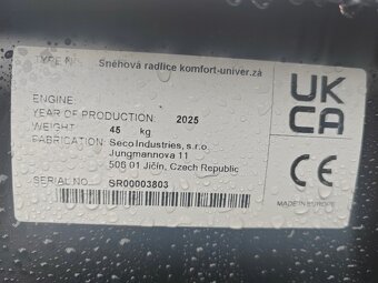 Seco radlice na sníh comfort s ovládáním z místa řidiče. - 2