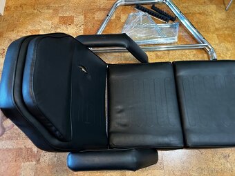 Kosmetické, tatérské polohovací lehátko černé - 2