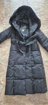 Nový kabát zimní černý v. L - 2