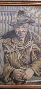 Obraz olejomalba na desce originál Theodor Hilšer - 2