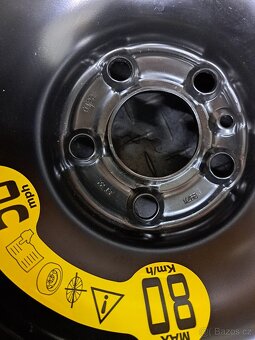 dojezdové kolo rezerva Fiat 500X 5x110x65,1 pneu 145/90 R16 - 2