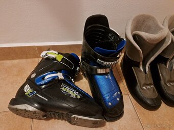 Dětské lyžařské boty, lyžáky, přezkáče vel. 22,5 - 2