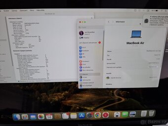 Macbook Air 13 palců M1 chip 16GB RAM 256 SSD 250 cyklů - 2