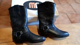 kožené moto boty dámské - choper - 2