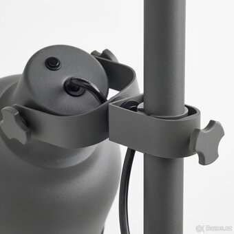 Stojací lampa tmavě šedá, 3bodová - 2