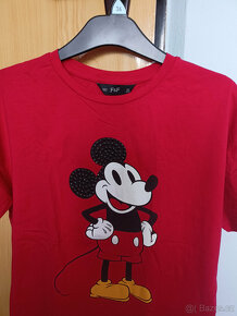 Dámské červené tričko Disney s Mickey Mousem - F&F - 2