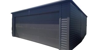 Plechová Garáž se sekčními vraty 6x6 - 2