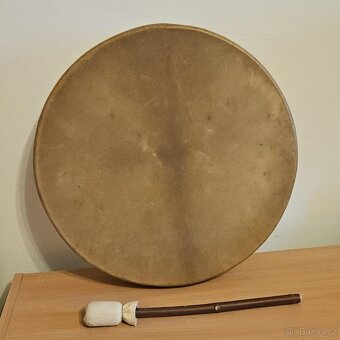 Šamanský buben z jelení kůže (45 cm) - 2