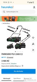 Nový Elektrický vertikutátor PLV 1500 C2 - 2