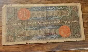 Vzácná bankovka 50 korun z roku 1922, ROZSEVAČ - 2