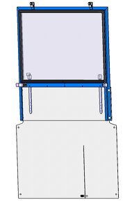 Zadní stěna malé kulaté kabiny Z3011 - 2