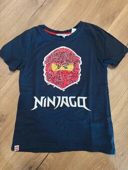 Chlapecké triko, modré, s flitry, Ninjago, 122/128, H&M - 2