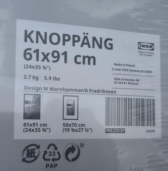 Rám Ikea Knoppäng 61x91 - 2