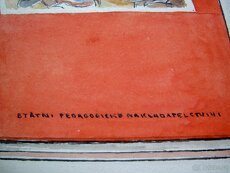 Emil Kotrba originální kresba SLABIKÁŘ /50.léta/ - 2