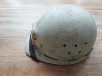 Stará retro havířská přilba, hornická helma - antik - SLEVA - 2