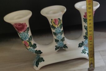 Keramický trojramenný svícen - 2