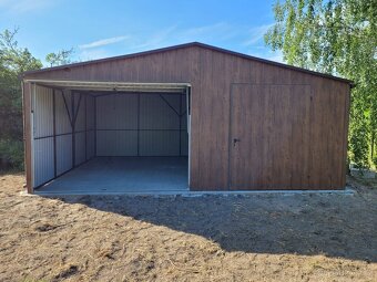 Plechová garáž 6x5 m - 2