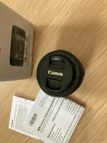 nový, nepoužitý, objektiv ef50mm 1,8 STM - 2