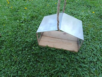 Krmítko pro ptáky stříbrné - 2