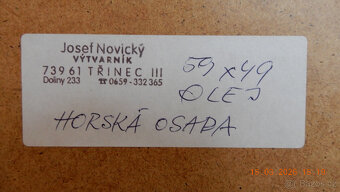 Obraz olej Novický Josef - 2