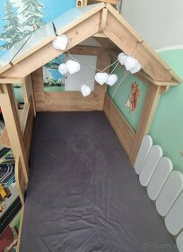 Dětská postel domeček + matrace zdarma - 2