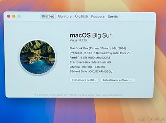 MacBook Pro Retina 13" 2014 / Záruka - 2