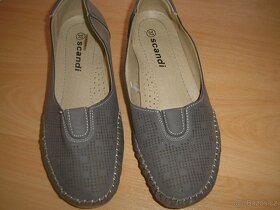 Šedé mokasíny vel.37 - 2