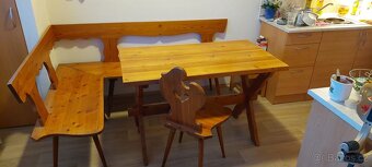Rohový stůl s lavicí - 2