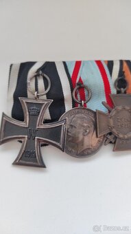 Německo Medailová lišta EK2+ policie 25 let - 2