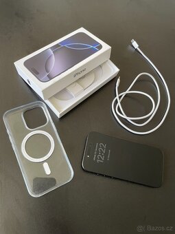 Iphone 16 Pro 128 GB šedý titan - rozbalený, 100 % baterie - 2