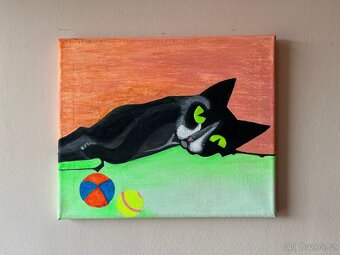 Ručně malovaný obraz na plátně - 2