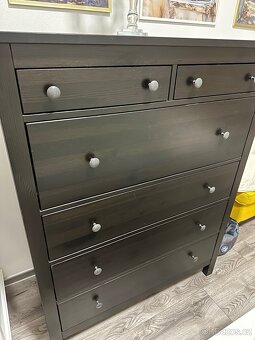 Komoda Ikea Hemnes černohnědá - 2