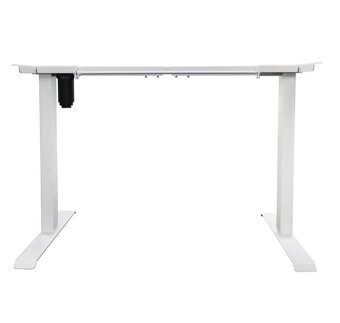 Elektrický polohovací stůl, standup desk - bílý rám - 2