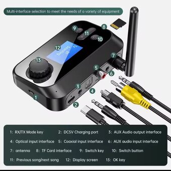 Transmitter multifunkční bluetooth - Nový - 2