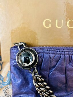 Kabelka GUCCI GALAXY POUCH PURPLE LEATHER - 2