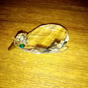 Prodám skleněné prasátko - hutní sklo a SWAROVSKI zvířátko - 2