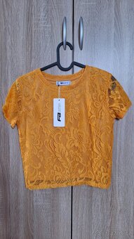 Dámské žluté triko - 2