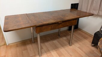 Funkcionalismus - prvorepublikový rozkládací stůl - 2