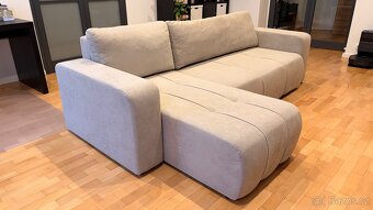 Rozkládací rohová pohovka s úložným prostorem - 2