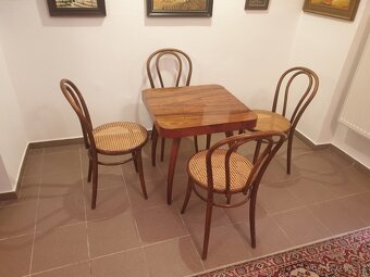 židle TON+stolík (pavouk) -Halabala - 2