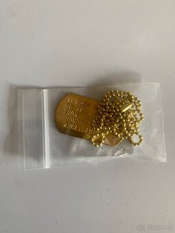Jon Marianek gold dog tag - 2