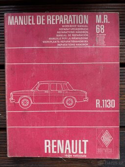 RENAULT 8 R8 GORDINI originální montážní servisní manualy - 2