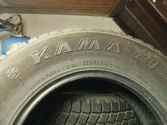 4 ks zánovní Pneu kama 219 225/65 r16 celoroční, zimní - 2